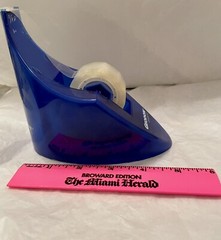 VTG GEODAN 1990’s BLUE TAPE DISPENSER/PAPERWEIGHT Pharma Drug Rep Logo