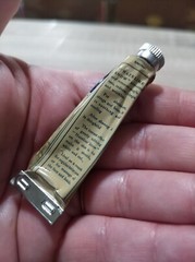 Antique vintage 1920s Hazeline Snow skin whitening cream tube, box