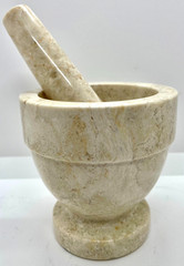 Vintage Italian Marble Mortar and Pestle 4″ x 4″ 1960’s