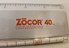 Zocor 12-in Ruler With Calculator Drug Rep Pharmaceutical Ad Promo RARE