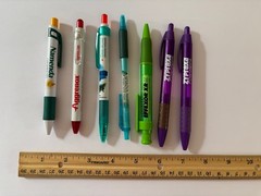 7 vintage Pharma Drug Rep Pens Zyprexa, Effexor, Spiriva, Benicar, Namenda, Agg