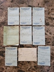 File box & 101 antique prescriptions (1913) – Codeine, Anodyne, Poisons