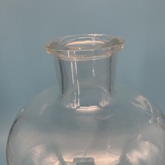 Pyrex Clear Glass Science Labware Bottle Hand Blown Apothecary 11” Tall