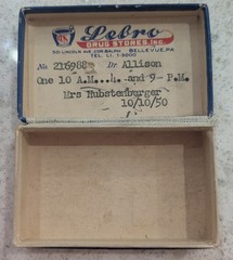 Vintage 1950 Pharmacy Pill Box Lubro Drug Store Bellevue PA Pittsburgh Ephemera