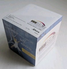 VTG ADDERALL XR Note Pad Cube Drug Rep Swag Pharmaceutical ADHD 2002 Shire NEW