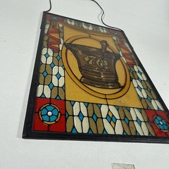 SECUNDUM ARTEM ’76, PHARMACY CELEBRATES AMERICA’S BICENTENNIAL STAINED GLASS