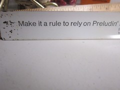 Preludin Slap Ruler in Box Pharmaceutical Drug Rep Promo Apothecary Pharmacy
