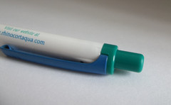 RHINOCORT ACQUA Promotional Pen Plastic Medium Weight w/Rubberized Grip