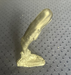Rare Trandate Labetalol HCI Pharmaceutical Advertising Pewter Whale Figure