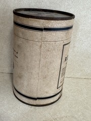 Vintage NYQ Rochelle Salt 1Lb Canister 1940s WWII Era Apothecary Chemist Display