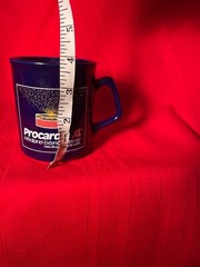Procardia XL Pfizer Labs Blue Ceramic Coffee Mug Pharmaceutical Drug Swag Cup