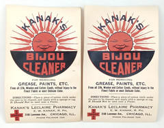 Vintage MCM Advertisement Bijou Cleaner Kanak’s Pharmacy Chicago 1950s Sun