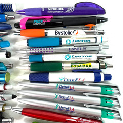 Lot of 46 Pharmaceutical Advertising Click Pens Drug Reps Zoloft Chantix Nexium