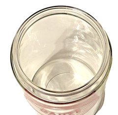 MERCO Gauze Glass Medical Apothecary Glass Jar with Lid 7.5″ Vintage READ / SEE*