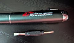 RARE Doctors Without Borders Flashlight Pen Screwdriver Field Multi-Tool