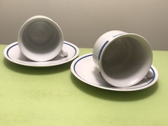 OLD PHARMACEUTICAL MEDICINE RANISAN LECEDIL.. DRUG ADVERTISING COFFEE SET 1970’s