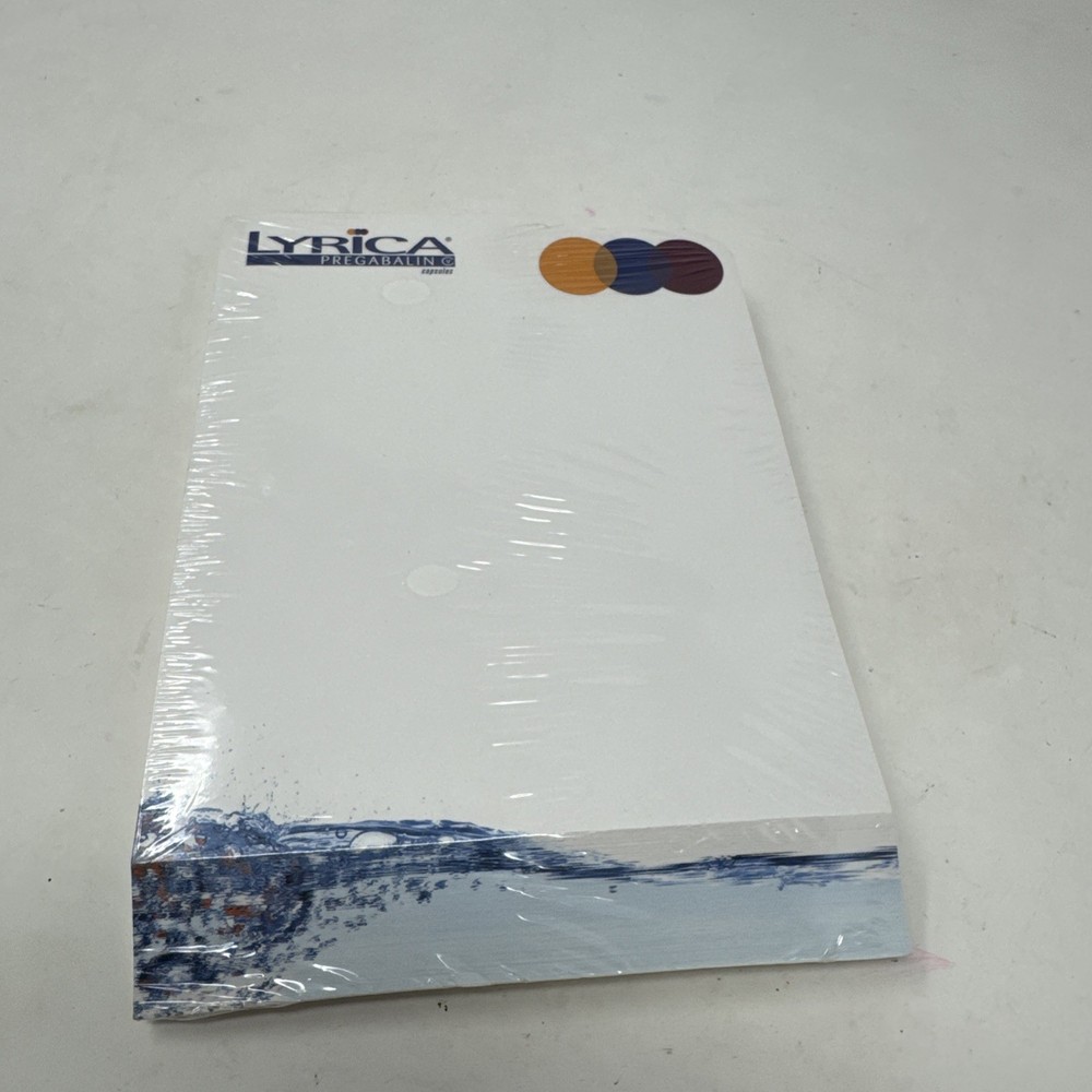 LYRICA Pharmaceutical 2006 Collectible Advertisement Notepad NEW! Drug Rep Promo