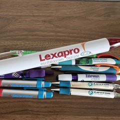 Lot 11 Metal Plastic Pharmaceutical Drug Rep Pens Medical Collectibles *Most Dry