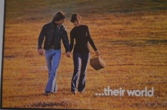 Lot of (2) Vintage “Their World” Ortho-Novum Birth Control Advertisement Poster