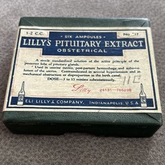 Vintage Eli Lilly Lilly’s Pituitary Extract Obstetrical – Rare Pharmaceutical