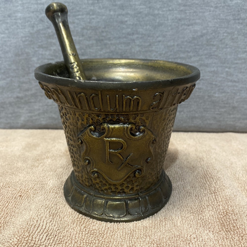 Apothecary Rx Mortar & Pestle Secundum Artem B2 Collectible Piece