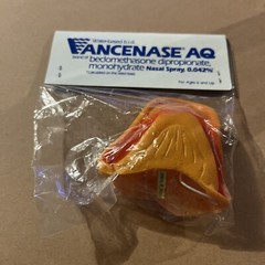 PHARAMACEUTICAL ADVERTISING Nasal Spray VANCENASE AQ Duck Nose Face PROMO