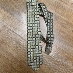 Pfizer Silk Necktie Gold Navy Blue Pill Logo Geometric Pharmaceutical Drug Rep