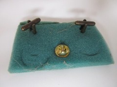 Vintage Schering Laboratories Pharmacy Cuff Links „Most Trusted Profession“