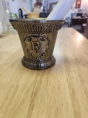 Apothecary Rx Mortar & Pestle Secundum Artem