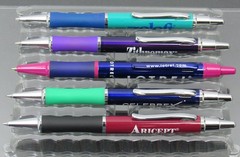 Drug Rep Pharmaceutical Sleek Metal PENS Lot of 5 Aricept Celebrex Zoloft Lotrel