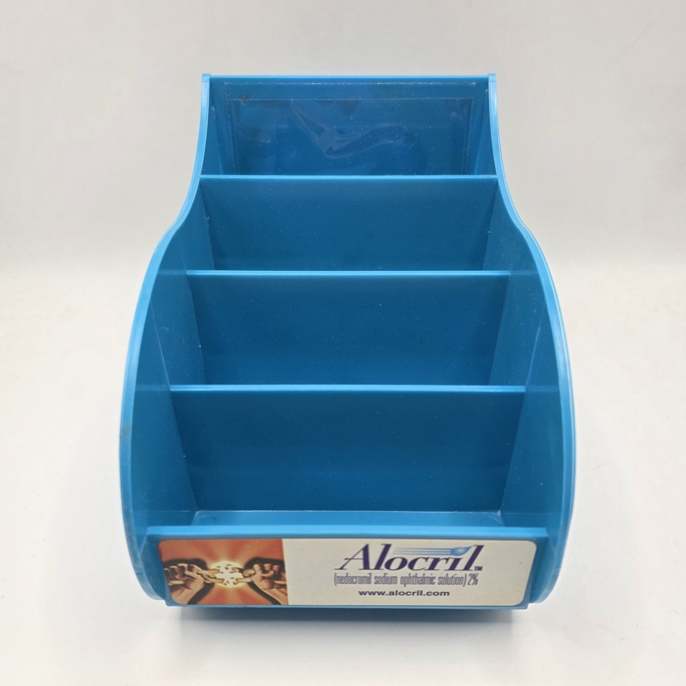Alocril Pharmaceutical Drug Rep Collectible Card Display Tray Rare Eye Allergy
