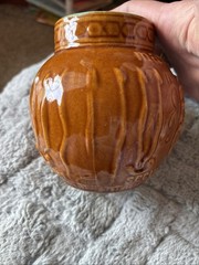 Vintage McCoy Pottery Maimonides Schering Pharmacy Co Advertising Medical Jar