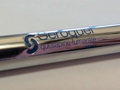 Seroquel Heavy Metal Twist PEN Drug Rep Pharmaceutical Promo Medical Advertising