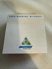 Vintage Micardis Notepad Sticky Notes Pharmaceutical Advertising