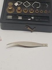 Vintage Bristol Myers Set of Pharmacutical Brass Weights in Original Box