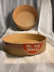 VTG Round Cardboard Pharmacy Container & Lid *Empty Continental Can Co NY Unique