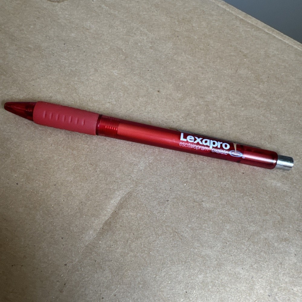 Pharmaceutical Drug Rep Vintage Pen Lexapro Metal & Plastic Black Ink