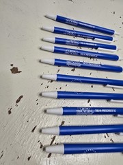 Pharmaceutical Drug Rep Pen Lot Of 10 Ortho Tri-Cyclen Geodon Pepcid Plavix