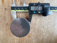 Tungsten, Magnesium & Titanium Solid Metal Cylinders length55mm diam35mm