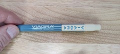 VTG Viagra Promo Ballpoint Pens Lot Of 2 Rep Advertising