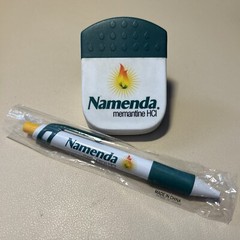 Namenda Drug Rep Pen And Magnet Clip