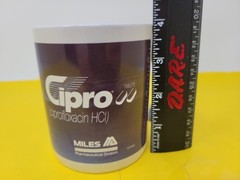 Vintage CIPRO Miles Pharmaceutical Drug Ceramic Mug Advertising RX Promo RARE