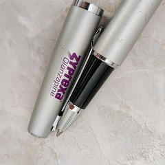 HTF 2 Zyprexa Pens Drug Rep Pharmaceutical Promo Medical Advertising Metal *READ