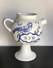 Vintage Apotheacary Jar – Syr Rosar Sol – Reproduction by Lilly 1989