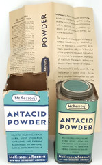 Vintage 1950s McKesson’s Antacid Powder Advertising Tin With Original Box