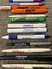 Drug Rep Pharmaceutical Advertising Pens Light Lot Of 13 Dolobid Ambien Claforan