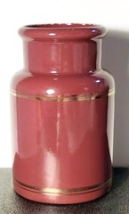 Vintage Pharmaceutical Advertisement Container „TRANDATE“ – Glaxo- Burgundy Gold