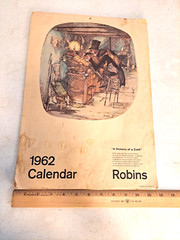 Dickens of a Cold Gerry Gersten Caricatures 1962 Calendar A H Robins Advertising