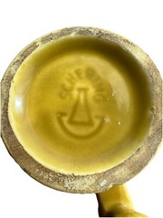 Galen Mortar & Pestle Promotional Pharmacy Mug, Yellow gold, Vintage 1960s