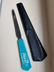 Pepcid IV Letter Opener w/ Case Pharmaceutical Drug Rep Promo Drug Collectible